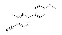 3-cyano-2-methyl-6-(4-methoxyphenyl)pyridine Structure