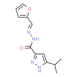 (E)-N-(furan-2-ylmethylene)-3-isopropyl-1H-pyrazole-5-carbohydrazide picture