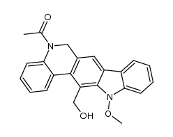 (5-acetyl-12-methoxy-6,12-dihydro-5H-indolo[3,2-j]phenanthridin-13-yl)methanol Structure