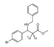 methyl 3-(benzylamino)-2,2-dideutero-3-(4-bromophenyl)propanoate Structure