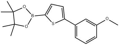 5-(3-Methoxyphenyl)thiophene-2-boronic acid pinacol ester结构式