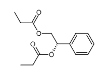 (S)-(+)-1-phenylethane-1,2-diol dipropionate Structure