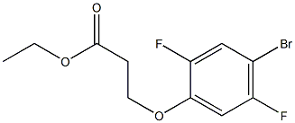 Ethyl 3-(4-bromo-2,5-difluoro-phenoxy)propanoate Structure