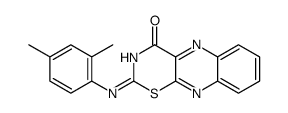 2-(2,4-dimethylanilino)-[1,3]thiazino[5,6-b]quinoxalin-4-one结构式