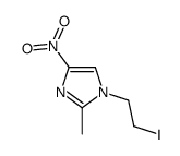 1-(2-Iodoethyl)-2-methyl-4-nitro-1H-imidazole结构式