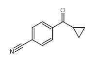 4-CYANOPHENYL CYCLOPROPYL KETONE Structure