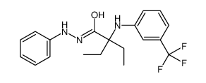 2-ethyl-N'-phenyl-2-[3-(trifluoromethyl)anilino]butanehydrazide Structure