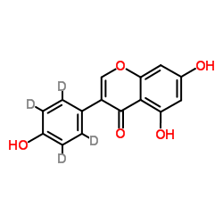 金雀异黄酮-D4结构式