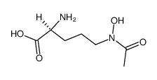 delta-N-acetyl-delta-N-hydroxy-L-ornithine structure