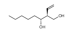 (3S,4R)-3-hydroxymethyl-1-nonen-4-ol Structure