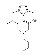 Acetamide, 2-(dibutylamino)-N-(2,5-dimethylpyrrol-1-yl)- Structure