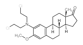 Estra-1,3,5(10)-trien-17-one,2-[bis(2-chloroethyl)amino]-3-methoxy- (8CI)结构式