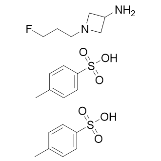 1-(3-氟丙基)氮杂环丁烷-3-胺双(4-甲基苯磺酸盐)结构式