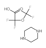 2,2-difluoro-2-(trifluoromethoxy)acetic acid,piperazine Structure