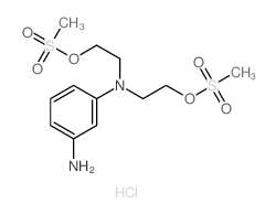 Ethanol,2,2'-[(m-aminophenyl)imino]di-, dimethanesulfonate (ester), monohydrochloride(8CI)结构式