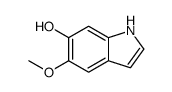 6-hydroxy-5-methoxyindole结构式