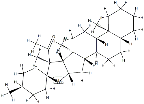 (20R,25R)-20-Acetyl-5α-spirostane structure