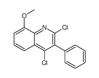 2,4-Dichloro-8-methoxy-3-phenylquinoline Structure