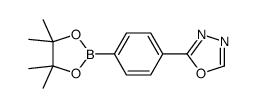 2-(4-(4,4,5,5-四甲基-1,3,2-二氧杂硼杂环戊烷-2-基)苯基)-1,3,4-恶二唑结构式