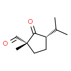 Cyclopentanecarboxaldehyde, 1-methyl-3-(1-methylethyl)-2-oxo-, (1R,3S)-rel- (9CI)结构式