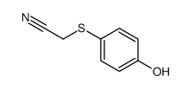 2-(4-hydroxyphenyl)sulfanylacetonitrile结构式