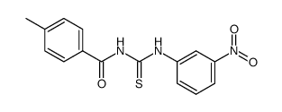 4-methyl-N-[(3-nitrophenyl)carbamothioyl]benzamide结构式