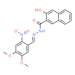 N'-(4,5-dimethoxy-2-nitrobenzylidene)-3-hydroxy-2-naphthohydrazide picture