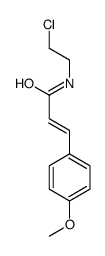 N-(2-Chloroethyl)-3-(4-methoxyphenyl)propenamide结构式