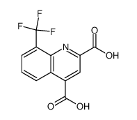 8-trifluoromethylquinoline-2,4-dicarboxylic acid结构式