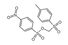 [(4-Methylphenyl)sulfonyl]methyl 4-nitrobenzenesulfonate结构式