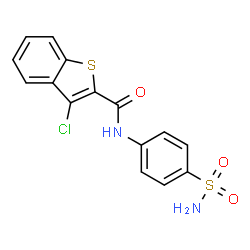 3-chloro-N-(4-sulfamoylphenyl)benzo[b]thiophene-2-carboxamide Structure