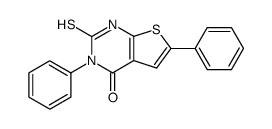 2-mercapto-3,6-diphenyl-3H-thieno[2,3-d]pyrimidin-4-one图片