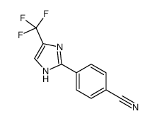 BENZONITRILE, 4-[5-(TRIFLUOROMETHYL)-1H-IMIDAZOL-2-YL]- structure