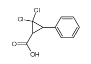 1,1-dichloro-t-3-phenylcyclopropane-r-2-carboxylic acid Structure