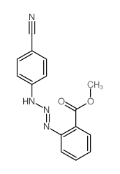 methyl 2-[(4-cyanophenyl)amino]diazenylbenzoate Structure