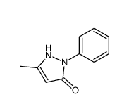 5-methyl-2-m-tolyl-1,2-dihydro-pyrazol-3-one Structure