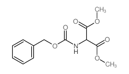 Propanedioic acid,2-[[(phenylmethoxy)carbonyl]amino]-, 1,3-dimethyl ester structure