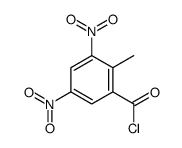 2-methyl-3,5-dinitrobenzoyl chloride Structure