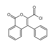 1-oxo-4-phenylisochromene-3-carbonyl chloride Structure