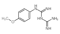 Imidodicarbonimidic diamide, N- (4-methoxyphenyl)- structure