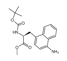 methyl (S)-3-(4-aminonaphthalen-1-yl)-2-((tert-butoxycarbonyl)amino)propanoate Structure