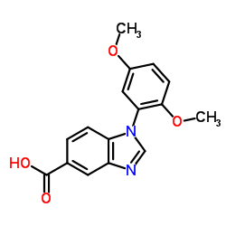 1-(2,5-Dimethoxyphenyl)-1H-benzimidazole-5-carboxylic acid结构式