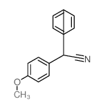 2-(4-甲氧基苯基)-2-苯基乙腈结构式