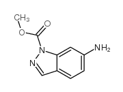 1H-Indazole-1-carboxylicacid,6-amino-,methylester(9CI) structure