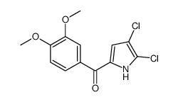 (4,5-dichloro-1H-pyrrol-2-yl)-(3,4-dimethoxyphenyl)methanone Structure