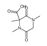 3-carboxyl-1,3,4-trimethylpiperazine-2,5-dione结构式