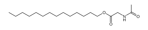 N-acetyl-glycine tetradecyl ester结构式