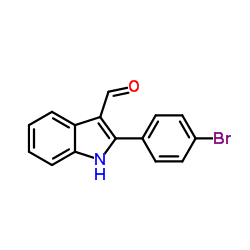 2-(4-Bromophenyl)-1H-indole-3-carbaldehyde Structure