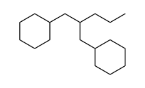 1-Cyclohexyl-2-(cyclohexylmethyl)pentane结构式