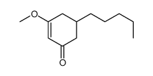 3-methoxy-5-pentylcyclohex-2-en-1-one Structure